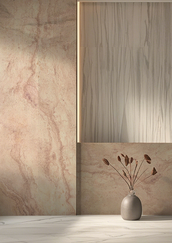 Tấm ốp tường bằng đá mềm mềm Travertine
